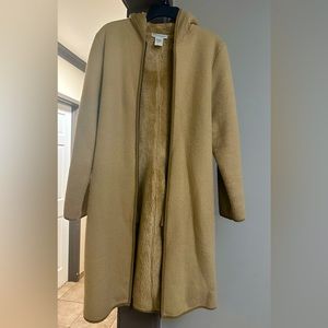 Vintage Banana Republic Tan Hooded zippered Coat 🧥 women’s size small